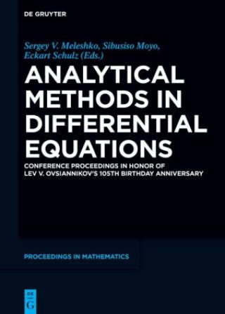 Carte Analytical Methods in Differential Equations Sergey V. Meleshko
