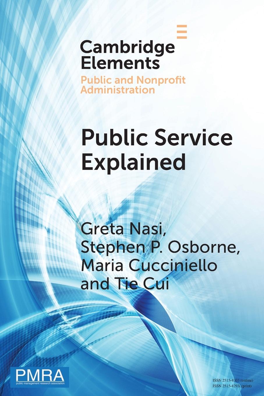 Buch Public Service Explained Maria Cucciniello