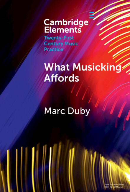 Knjiga What Musicking Affords Marc Duby