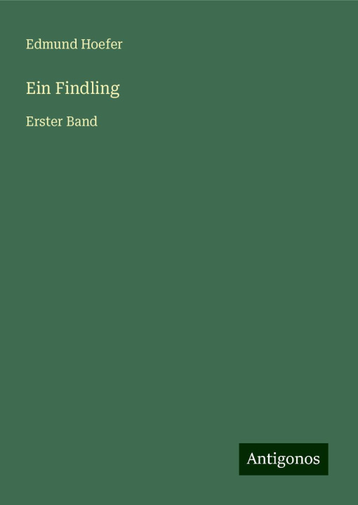 Libro Ein Findling Edmund Hoefer