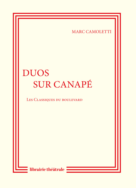 Livro Duos sur canapé Camoletti