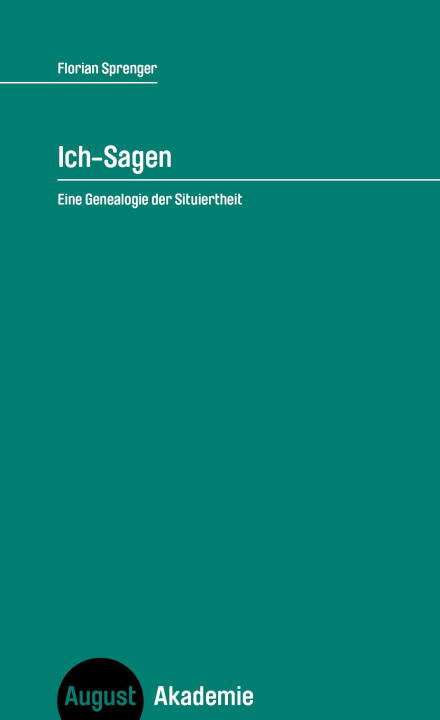Boek Ich-Sagen Florian Sprenger
