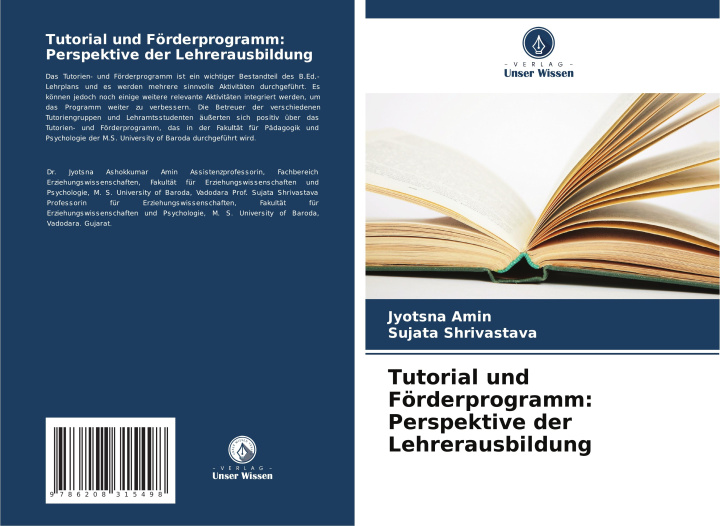 Buch Tutorial und Förderprogramm: Perspektive der Lehrerausbildung Sujata Shrivastava