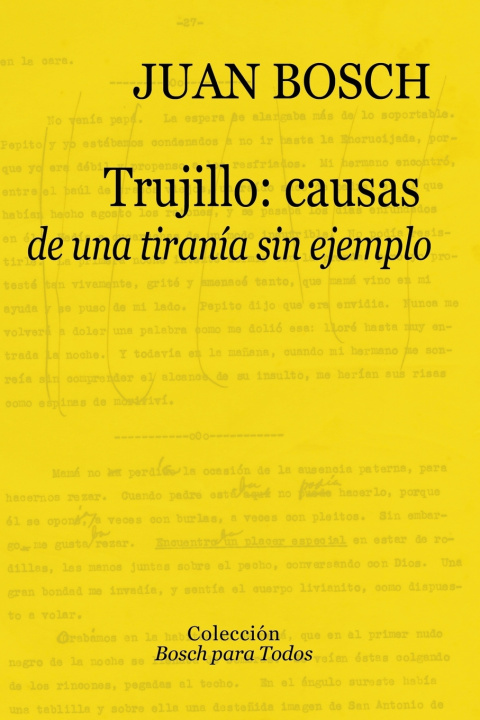 Knjiga Trujillo Juan Bosch