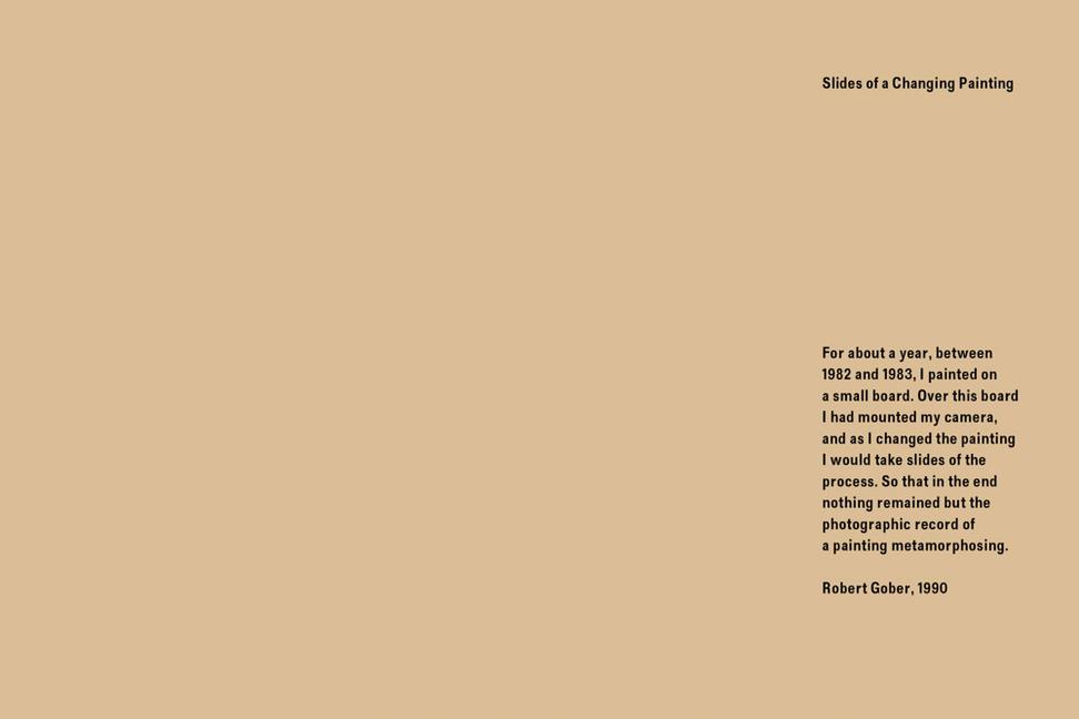 Knjiga Robert Gober: Slides of a Changing Painting 