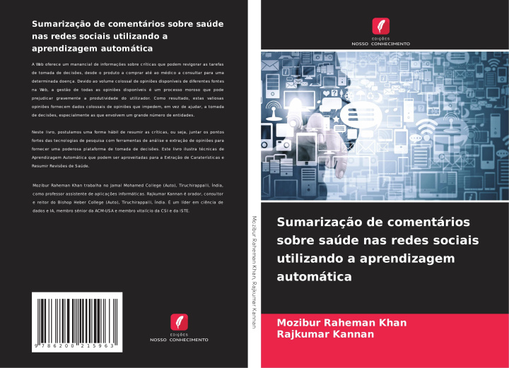 Kniha Sumarização de comentários sobre saúde nas redes sociais utilizando a aprendizagem automática Mozibur Raheman Khan
