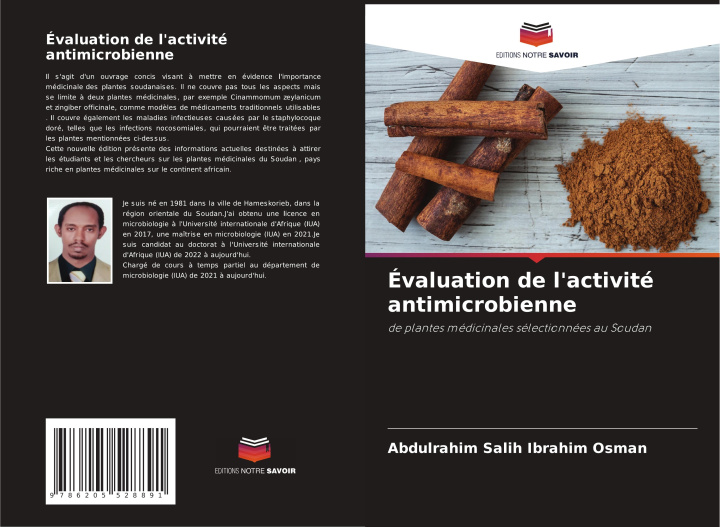 Knjiga Évaluation de l'activité antimicrobienne Abdulrahim Salih Ibrahim Osman