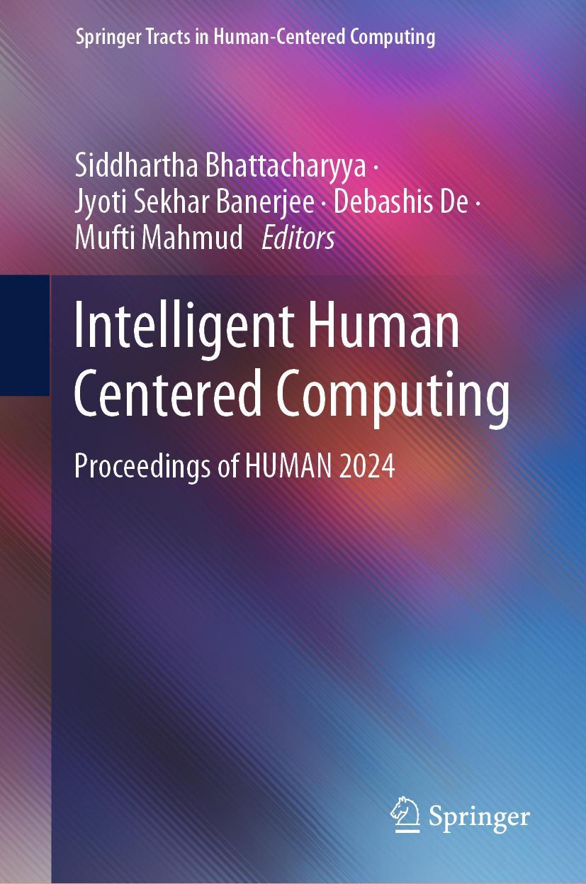 Boek Intelligent Human Centered Computing Siddhartha Bhattacharyya