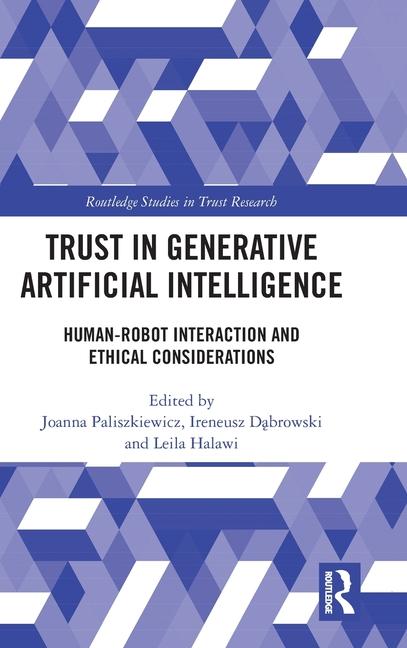 Knjiga Trust in Generative Artificial Intelligence Joanna Paliszkiewicz
