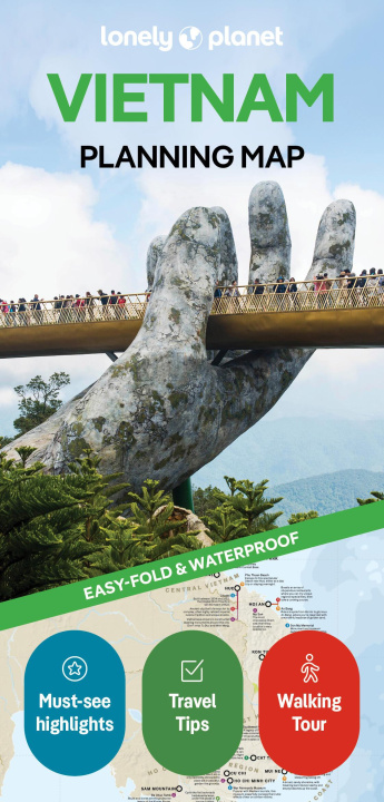 Tlačovina Lonely Planet Vietnam Planning Map Planet