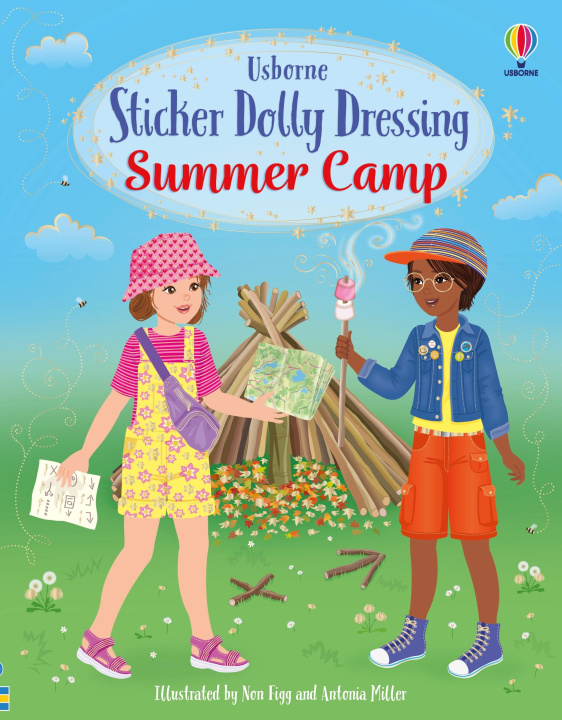 Kniha Sticker Dolly Dressing Summer Camp Antonia Miller