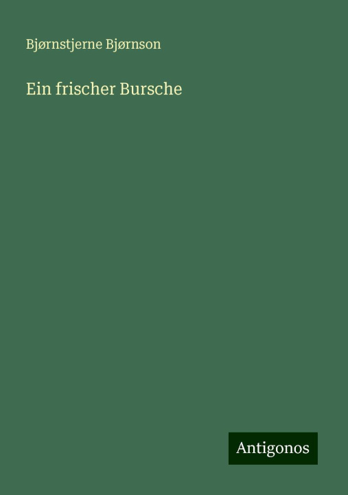 Boek Ein frischer Bursche Bjørnstjerne Bjørnson