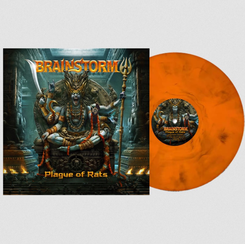Audio Brainstorm:  Plague Of Rats Ltd (Orange-Black Marbled) Brainstorm