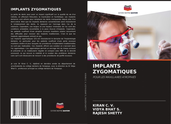 Boek IMPLANTS ZYGOMATIQUES KIRAN C. V.