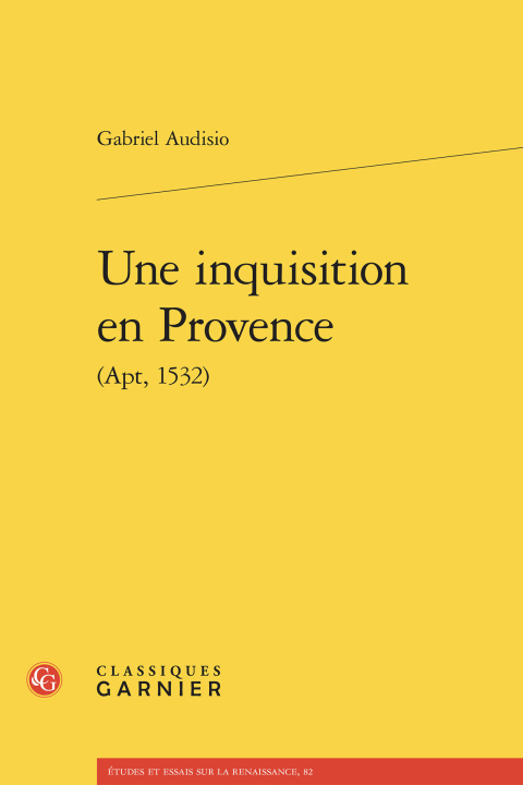 Książka Une inquisition en provence (apt, 1532) Audisio gabriel