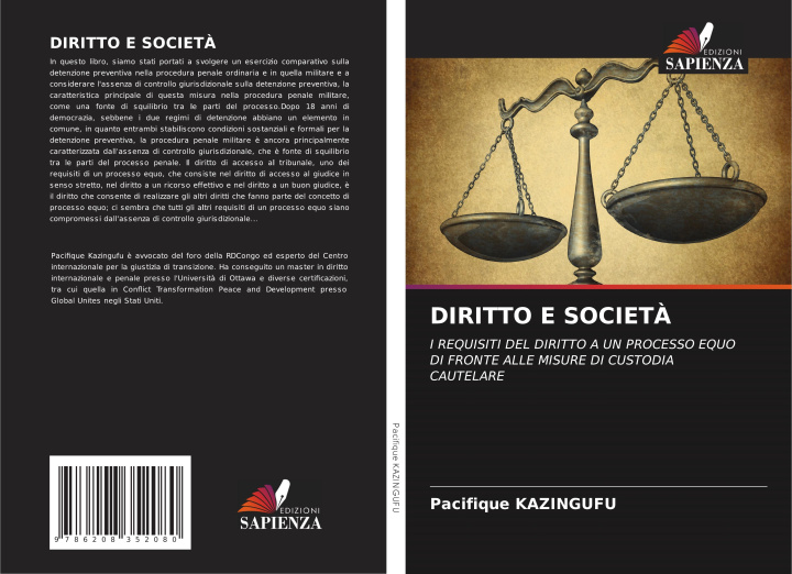 Kniha DIRITTO E SOCIETÀ Pacifique KAZINGUFU