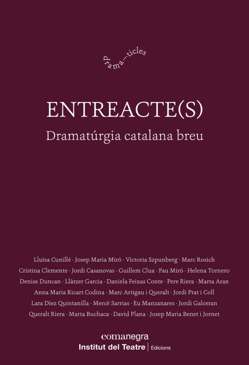 Knjiga Entreacte(s) Lluïsa Cunillé