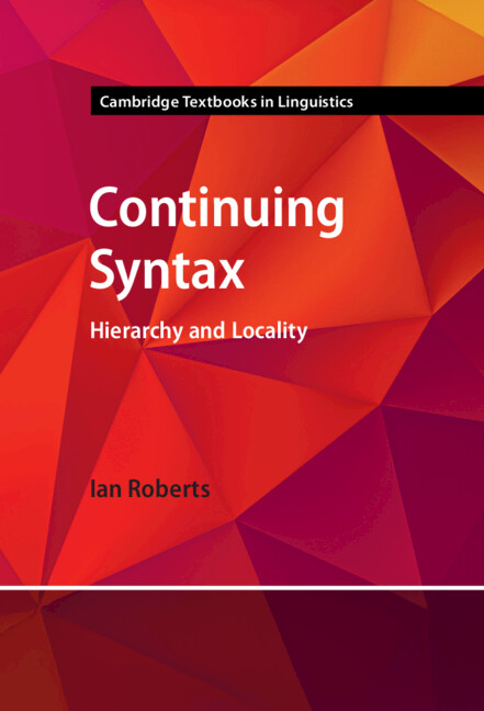 Knjiga Continuing Syntax Ian Roberts