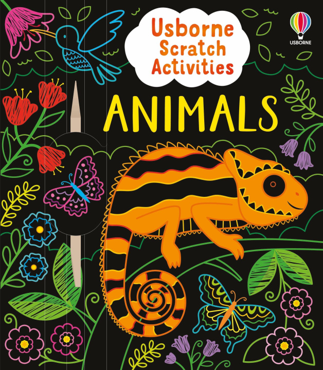 Book Usborne Scratch Activities Animals Klara Hawkins