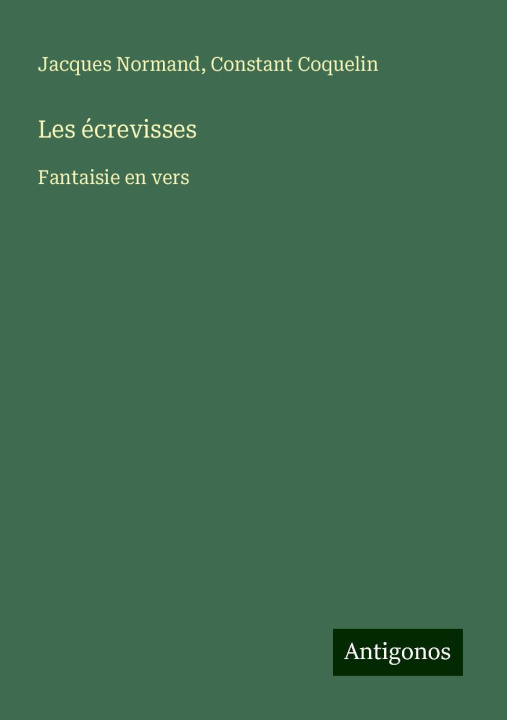 Knjiga Les écrevisses Constant Coquelin