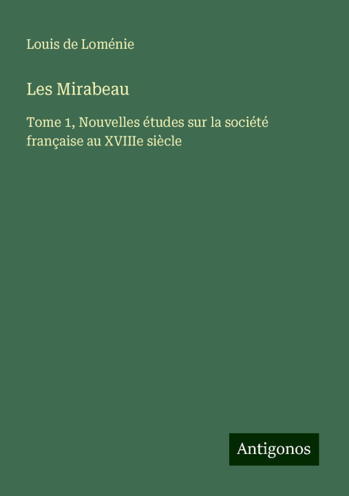 Knjiga Les Mirabeau 