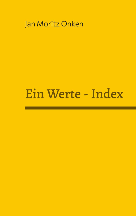 Kniha Ein Werte - Index 