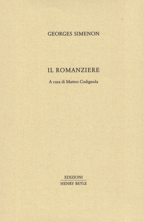 Buch romanziere Georges Simenon