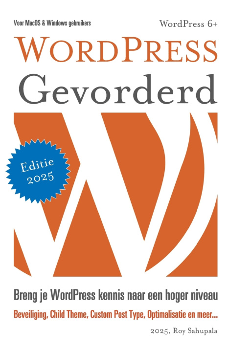 Book WordPress Gevorderd Roy Sahupala
