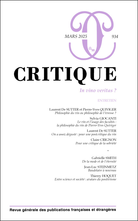 Knjiga Critique 934 