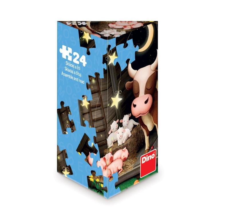 Igra/Igrača Puzzle triangl Zvířátka na farmě 24 dílků 