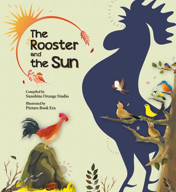 Carte The Rooster and the Sun Sunshine Orange Studio