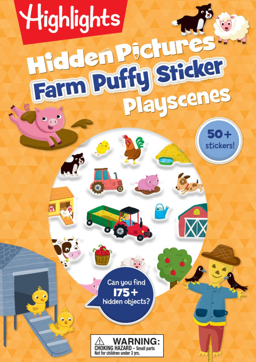 Boek Farm Hidden Pictures Puffy Sticker Playscenes 