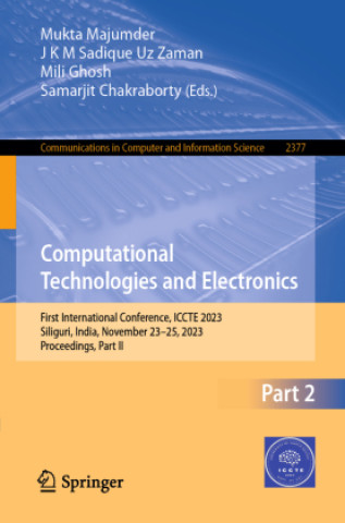 Knjiga Computational Technologies and Electronics Mukta Majumder