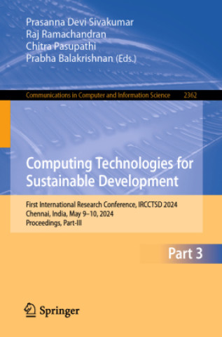 Book Computing Technologies for Sustainable Development Prasanna Devi Sivakumar