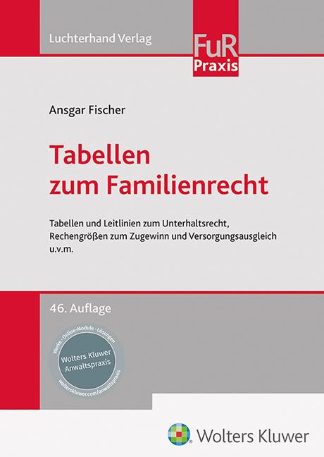 Buch Tabellen zum Familienrecht Ansgar Fischer