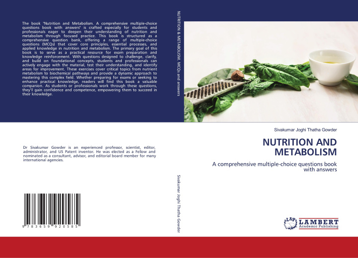 Kniha NUTRITION AND METABOLISM Sivakumar Joghi Thatha Gowder