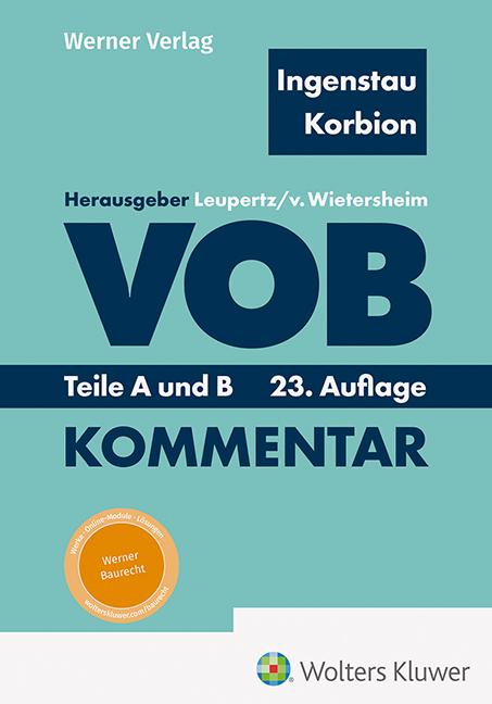 Carte VOB Teile A und B Hermann Korbion