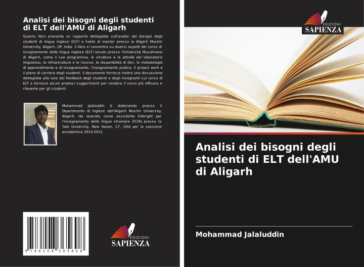Libro Analisi dei bisogni degli studenti di ELT dell'AMU di Aligarh Mohammad Jalaluddin