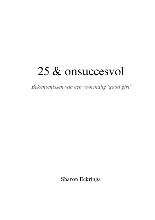 Knjiga 25 & onsuccesvol Sharon Eckringa