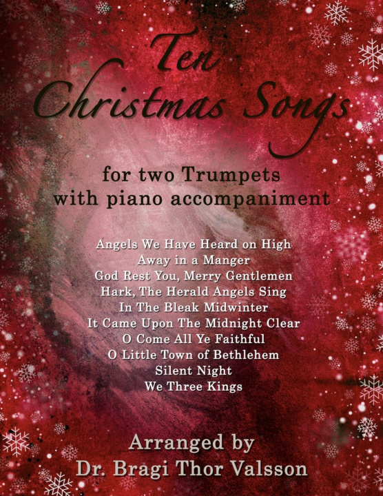 Boek Ten Christmas Songs for two Trumpets with Piano Accompaniment Bragi Thor Valsson