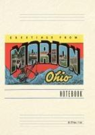 Carte Vintage Lined Notebook Greetings from Marion 