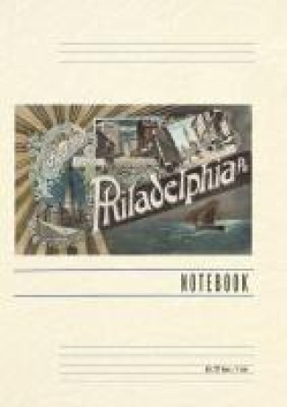 Knjiga Vintage Lined Notebook Greetings from Philadelphia 