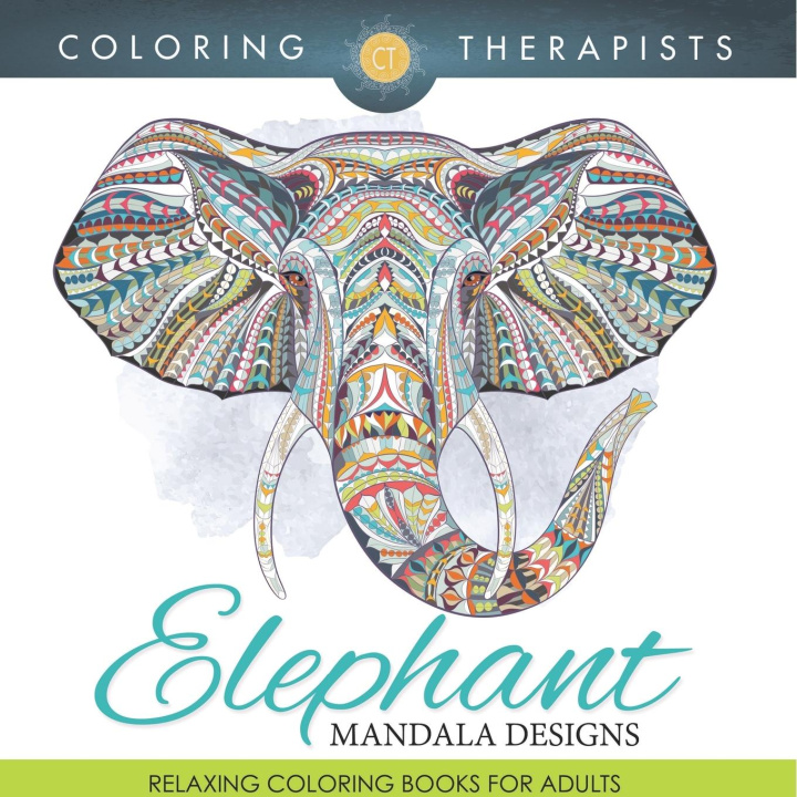 Knjiga Elephant Mandala Designs Coloring Therapist