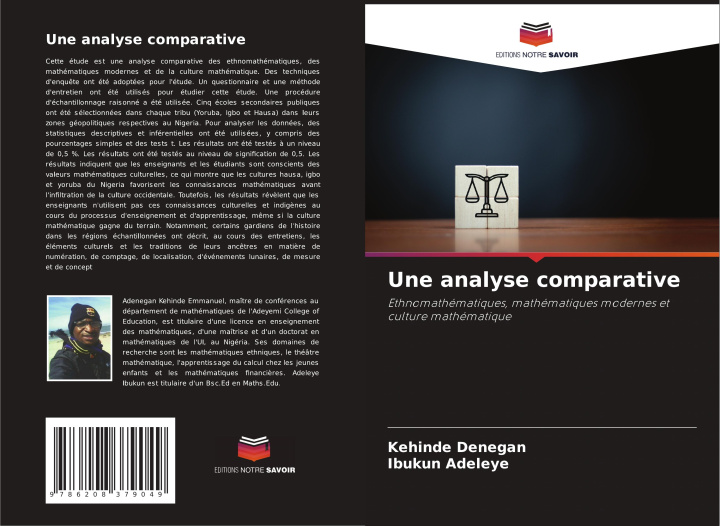 Book Une analyse comparative Kehinde Denegan