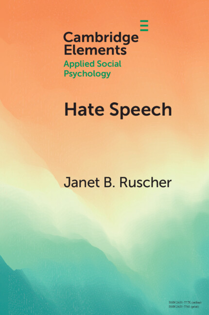Βιβλίο Hate Speech Janet B. Ruscher