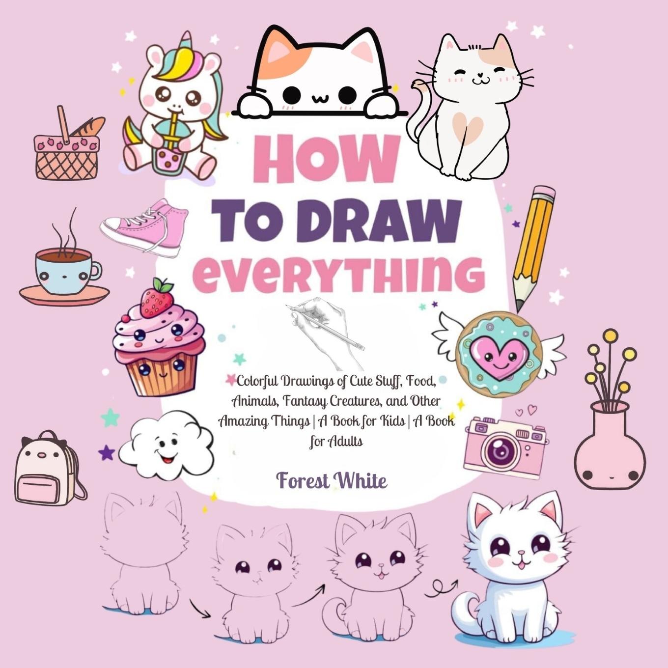 Knjiga How To Draw Everything Forest White
