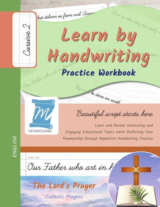 Kniha Learn by Handwriting, Practice Workbook - The Lord's Prayer - Catholic Prayers - Cursive, Level 2 Victor Cobo