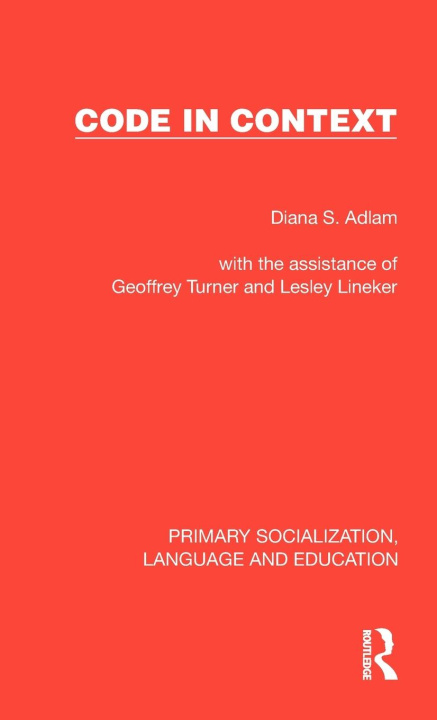 Knjiga Code in Context Diana S. Adlam