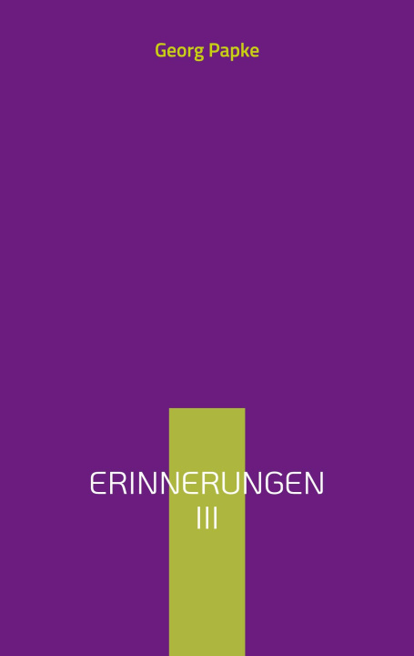 Livro Erinnerungen Georg Papke