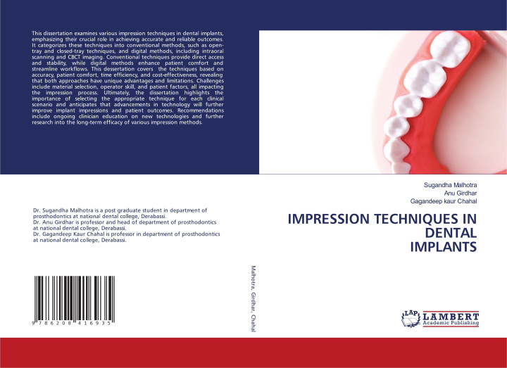 Βιβλίο IMPRESSION TECHNIQUES IN DENTAL IMPLANTS Anu Girdhar